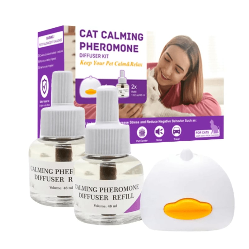 Cat Pheromone Diffuser Starter Kit 30 Day Calming PlugIn For A Relaxed Home 0
