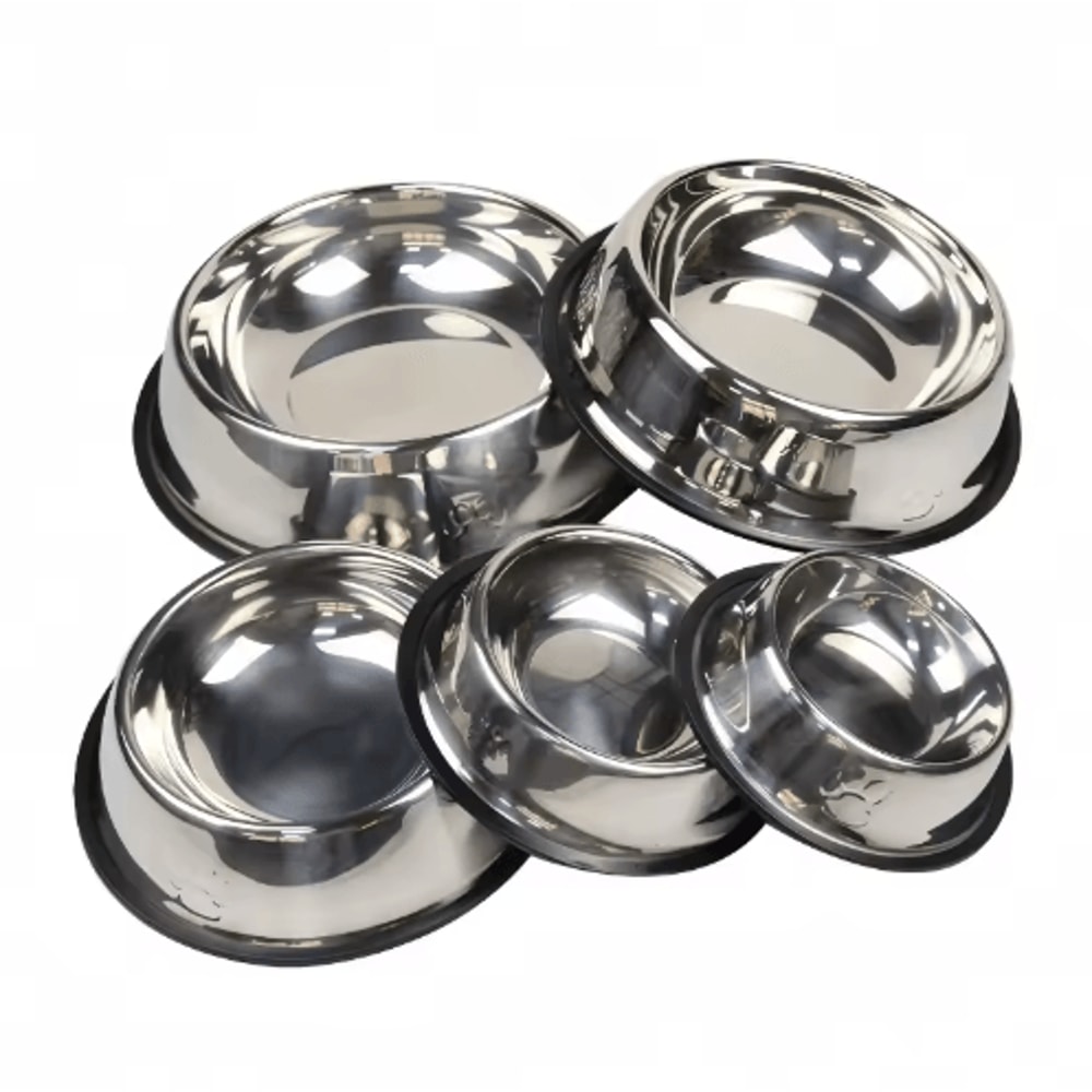 Stainless Steel Pet Feeding Bowl Durable Food Water Dish For Cats And Dogs 6