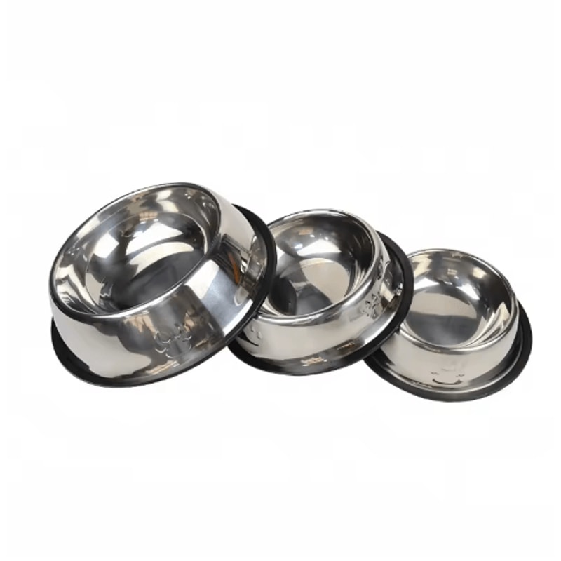 Stainless Steel Pet Feeding Bowl Durable Food Water Dish For Cats And Dogs 0