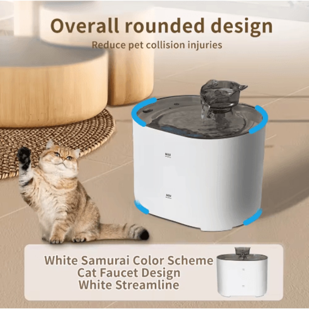 Cat Ear Automatic Water Fountain USB Filtered Pet Water Dispenser For Cats Dogs 3
