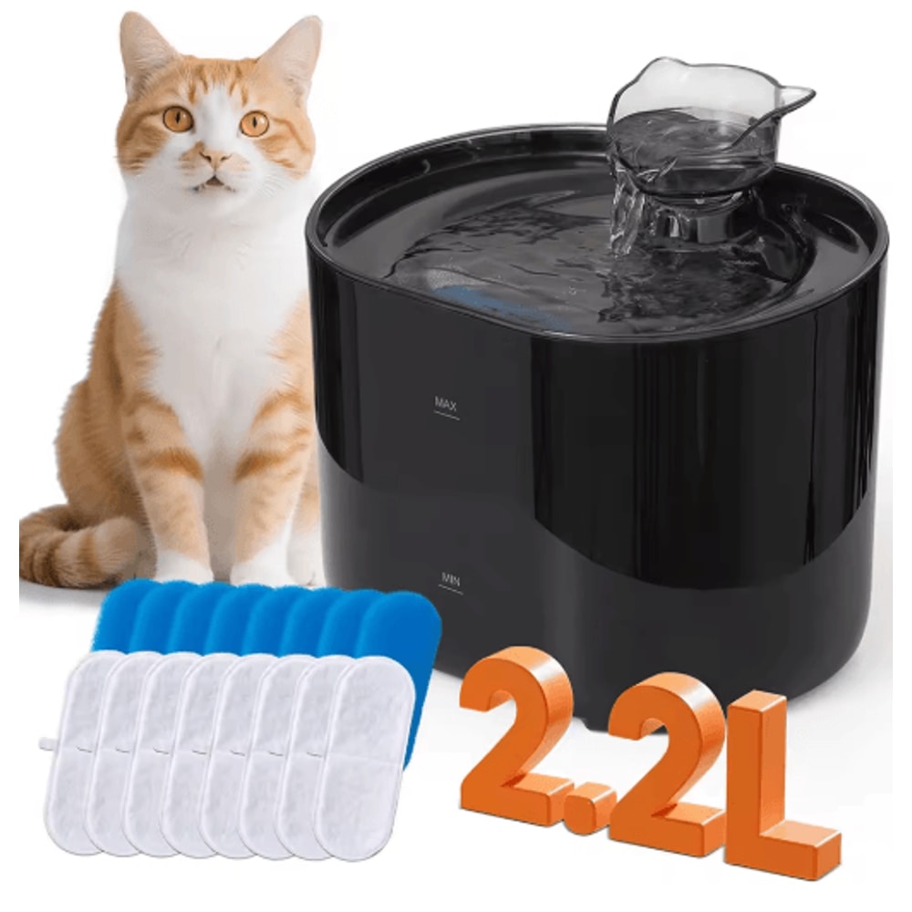 Cat Ear Automatic Water Fountain USB Filtered Pet Water Dispenser For Cats Dogs 0