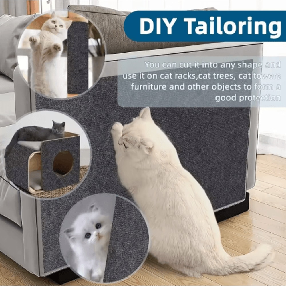 SelfAdhesive Cat Scratch Board Trimmable Wall Sofa Furniture Protector 12