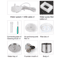 25L Stainless Steel Cat Water Fountain With Water Level Window UltraQuiet Automatic Pet Dispenser 1