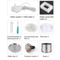 25L Stainless Steel Cat Water Fountain With Water Level Window UltraQuiet Automatic Pet Dispenser 1