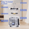 25L Stainless Steel Cat Water Fountain With Water Level Window UltraQuiet Automatic Pet Dispenser 5