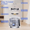 25L Stainless Steel Cat Water Fountain With Water Level Window UltraQuiet Automatic Pet Dispenser 5