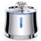 25L Stainless Steel Cat Water Fountain With Water Level Window UltraQuiet Automatic Pet Dispenser 0