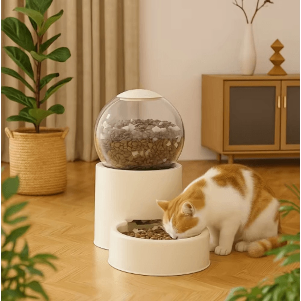 Large Capacity Automatic Pet Feeder Water Dispenser Elevated Leakproof Feeding Station 9