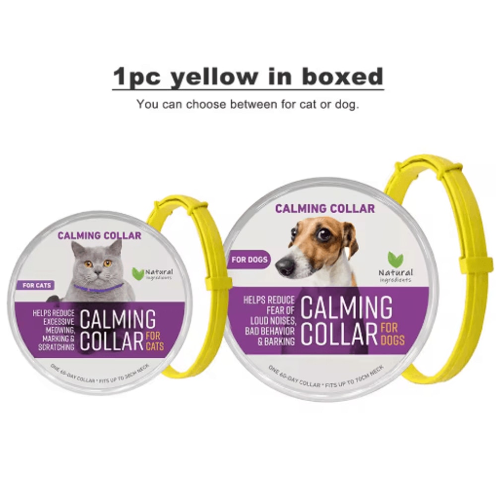 Adjustable Pheromone Calming Collar For Cats Dogs LongLasting Anxiety Relief 11