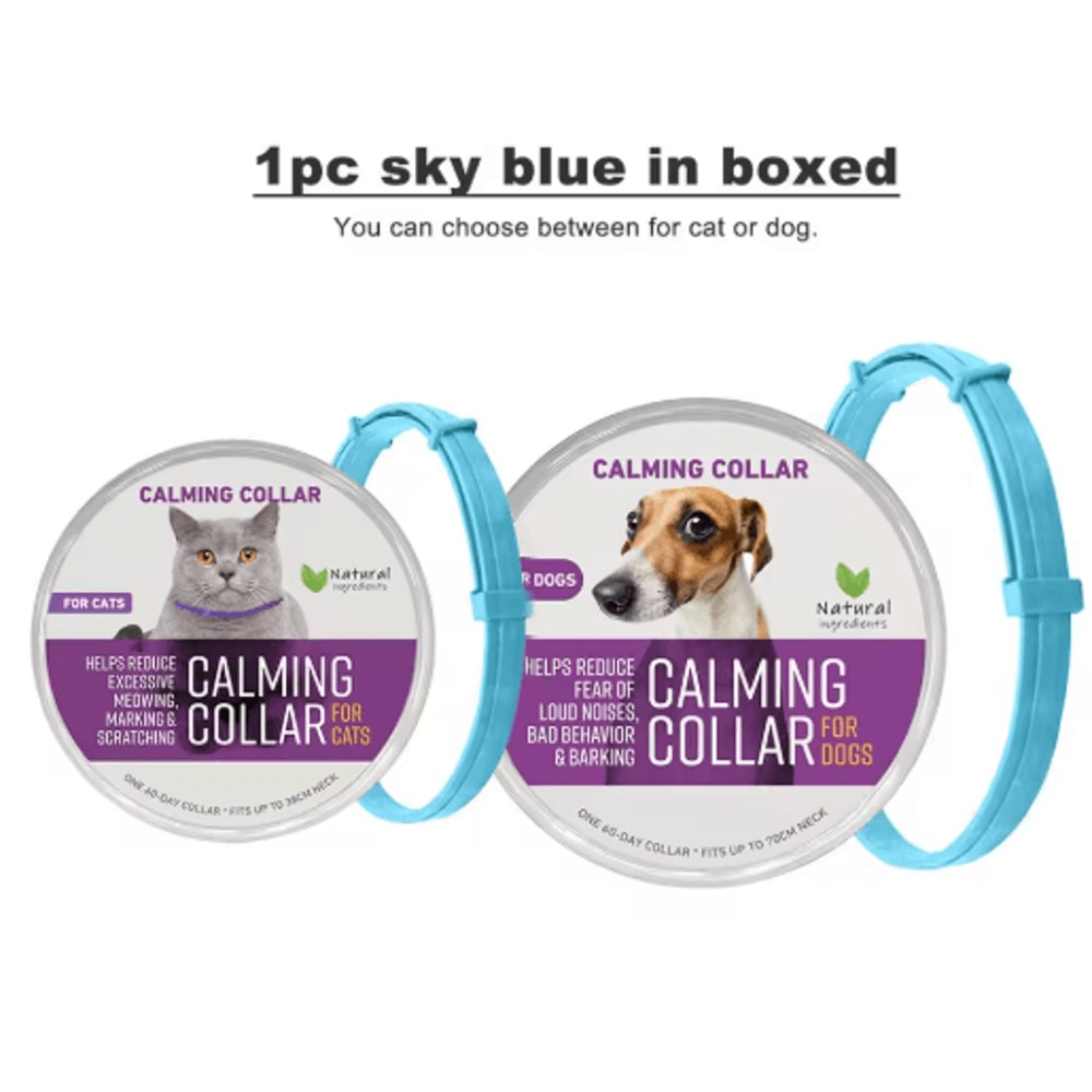Adjustable Pheromone Calming Collar For Cats Dogs LongLasting Anxiety Relief 12