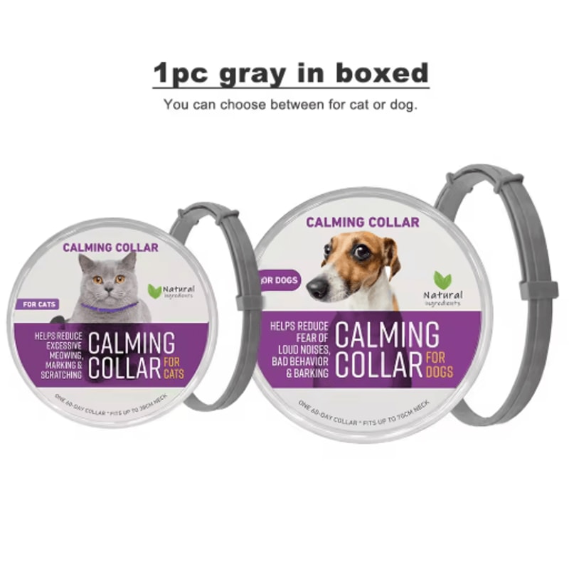 Adjustable Pheromone Calming Collar For Cats Dogs LongLasting Anxiety Relief 16