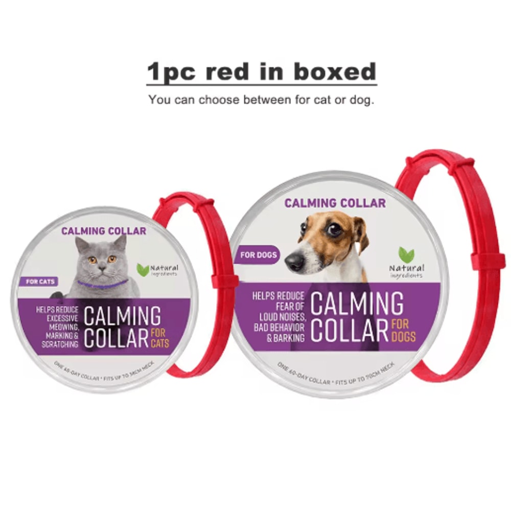 Adjustable Pheromone Calming Collar For Cats Dogs LongLasting Anxiety Relief 19