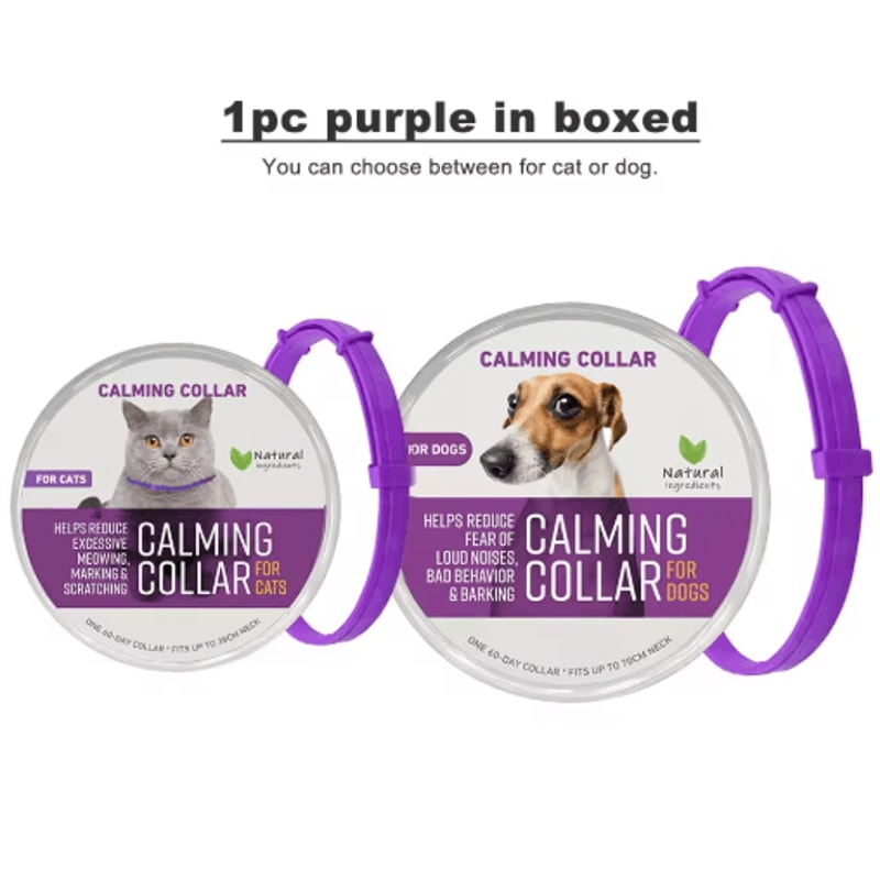 Adjustable Pheromone Calming Collar For Cats Dogs LongLasting Anxiety Relief 20