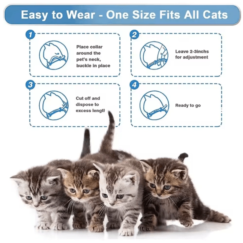 Adjustable Pheromone Calming Collar For Cats Dogs LongLasting Anxiety Relief 23