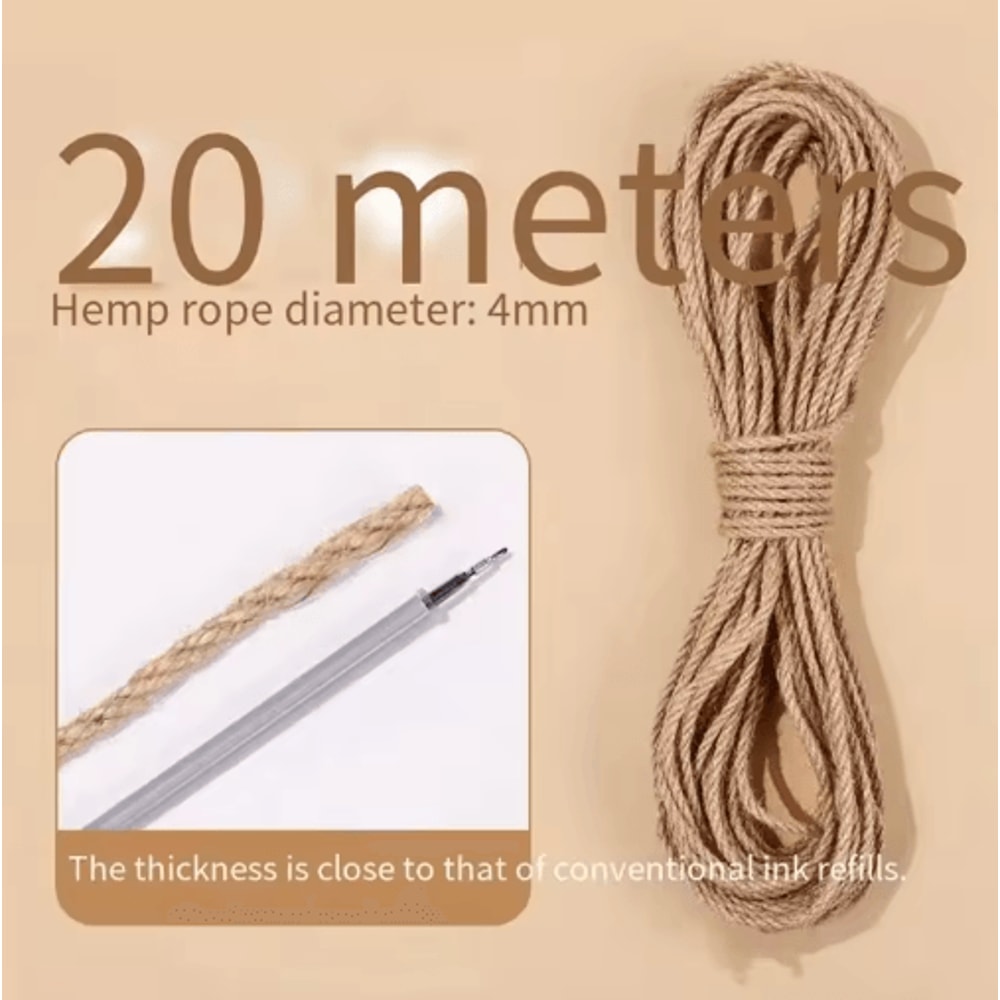 Natural Sisal Cat Scratching Rope DIY Cat Tree Furniture Protection Wrap 5