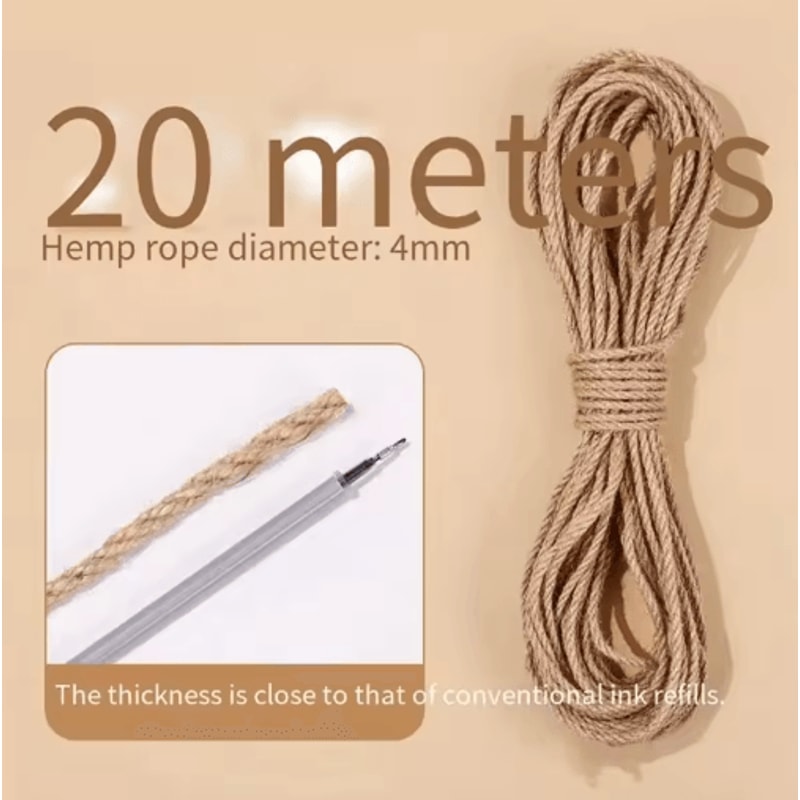 Natural Sisal Cat Scratching Rope DIY Cat Tree Furniture Protection Wrap 5