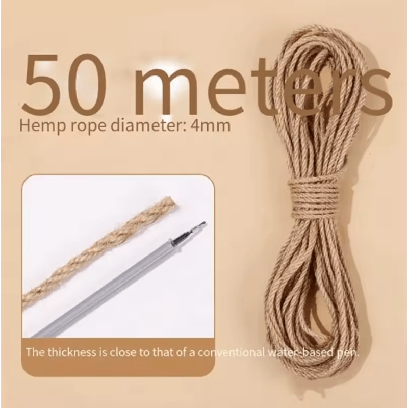 Natural Sisal Cat Scratching Rope DIY Cat Tree Furniture Protection Wrap 6