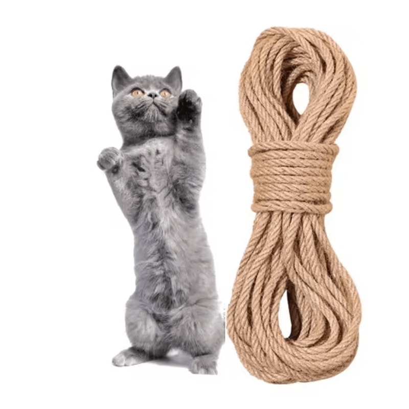 Natural Sisal Cat Scratching Rope DIY Cat Tree Furniture Protection Wrap 0