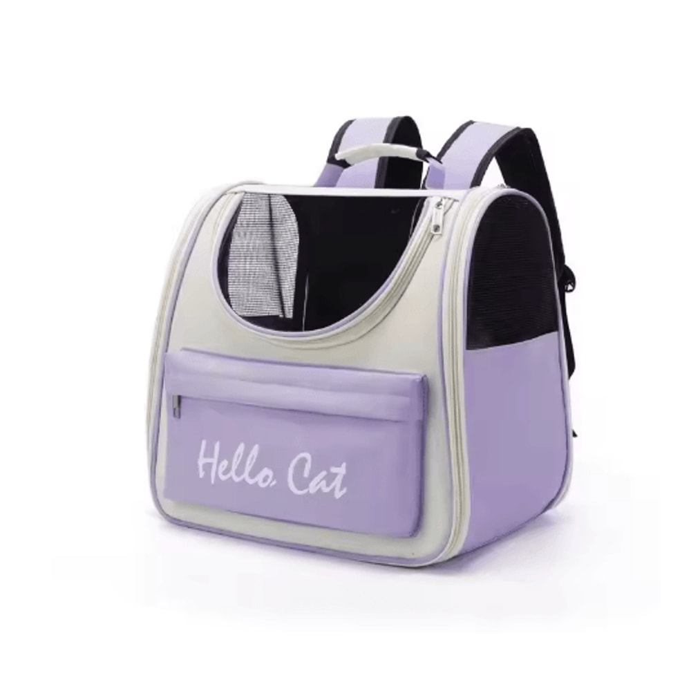 Windproof Cat Carrier Backpack Portable Travel Bag For Cats Small Dogs With Cushion 1