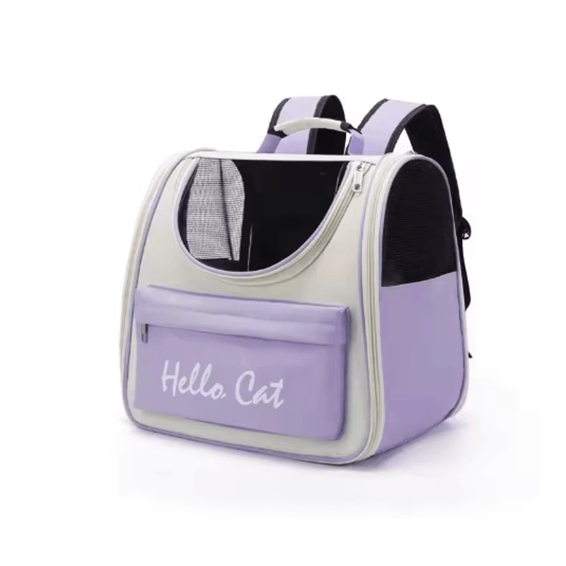 Windproof Cat Carrier Backpack Portable Travel Bag For Cats Small Dogs With Cushion 1