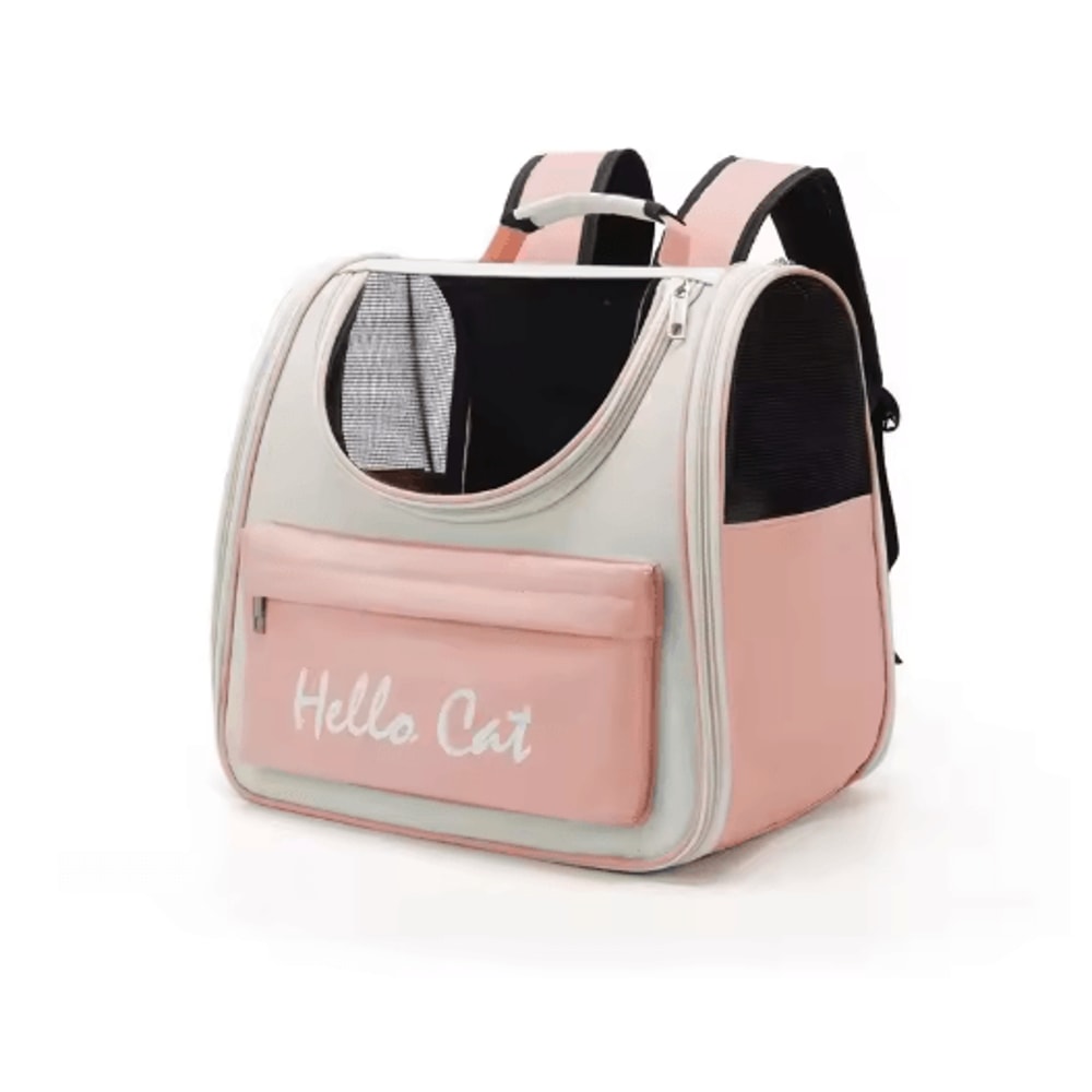 Windproof Cat Carrier Backpack Portable Travel Bag For Cats Small Dogs With Cushion 2