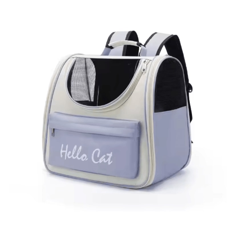 Windproof Cat Carrier Backpack Portable Travel Bag For Cats Small Dogs With Cushion 3