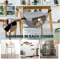 Breathable Mesh Hanging Cat Bed Adjustable Elevated Hammock With Metal Frame 6