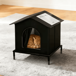 all-season insulated outdoor cat house – waterproof warm shelter for indoor & outdoor cats