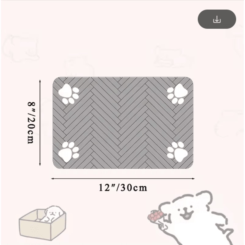 Waterproof QuickDry Pet Feeding Mat NonSlip Placemat For Dog Cat Bowls 5