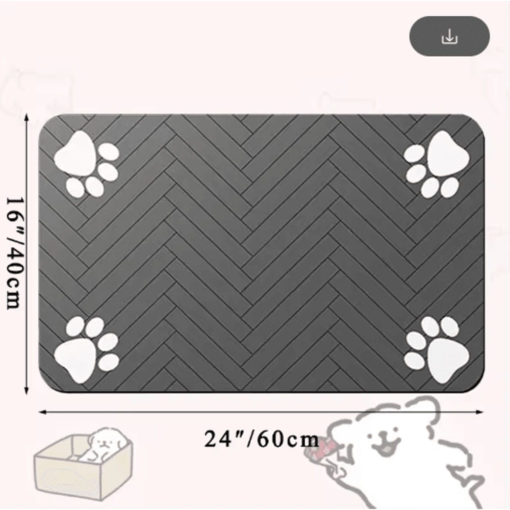 Waterproof QuickDry Pet Feeding Mat NonSlip Placemat For Dog Cat Bowls 6