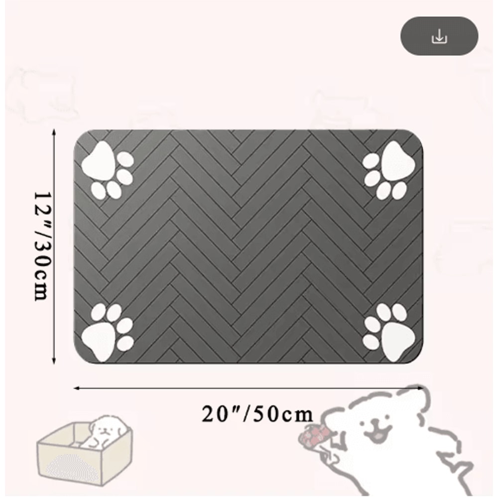Waterproof QuickDry Pet Feeding Mat NonSlip Placemat For Dog Cat Bowls 7
