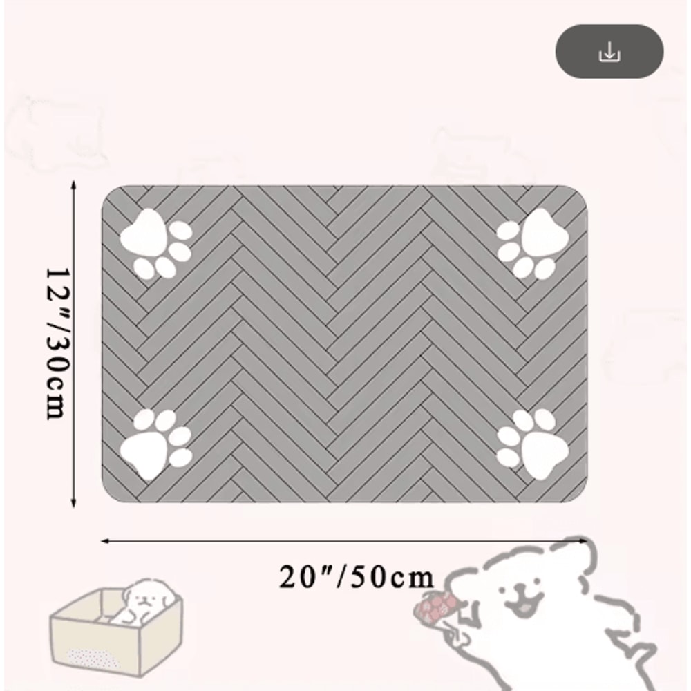 Waterproof QuickDry Pet Feeding Mat NonSlip Placemat For Dog Cat Bowls 8