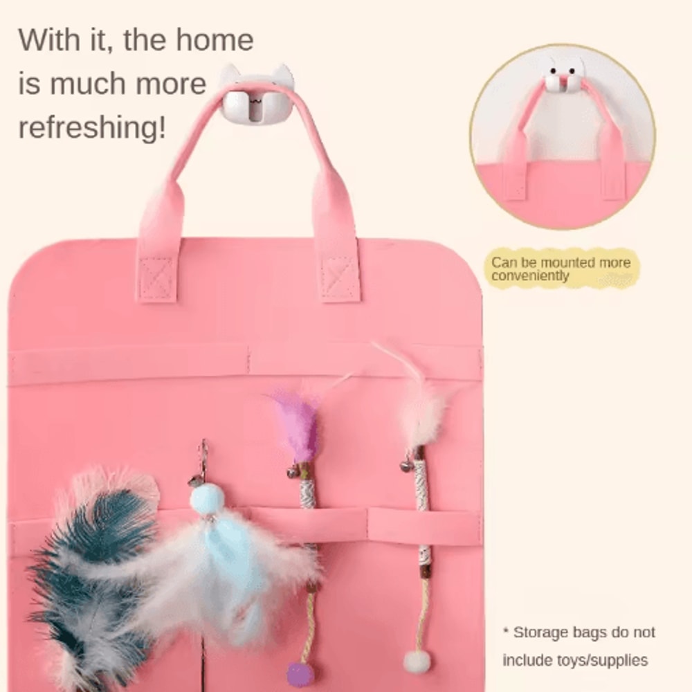 MultiPurpose Pet Toy Storage Bag Organizer For Cat Toys Grooming Tools Pet Accessories 8