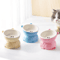 Creative Ceramic Cat Bowl Elevated Slanted Feeding Water Bowl For Cats And Small Dogs 7