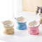 Creative Ceramic Cat Bowl Elevated Slanted Feeding Water Bowl For Cats And Small Dogs 7