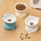 Creative Ceramic Cat Bowl Elevated Slanted Feeding Water Bowl For Cats And Small Dogs 8