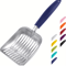 HeavyDuty Stainless Steel Cat Litter Scoop Long Handle Metal Sifter For Easy Cleaning 3