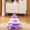 Octopus Cat Turntable Toy 3Layer Interactive Track Ball Puzzle With Teaser Wand 6