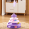 Octopus Cat Turntable Toy 3Layer Interactive Track Ball Puzzle With Teaser Wand 6