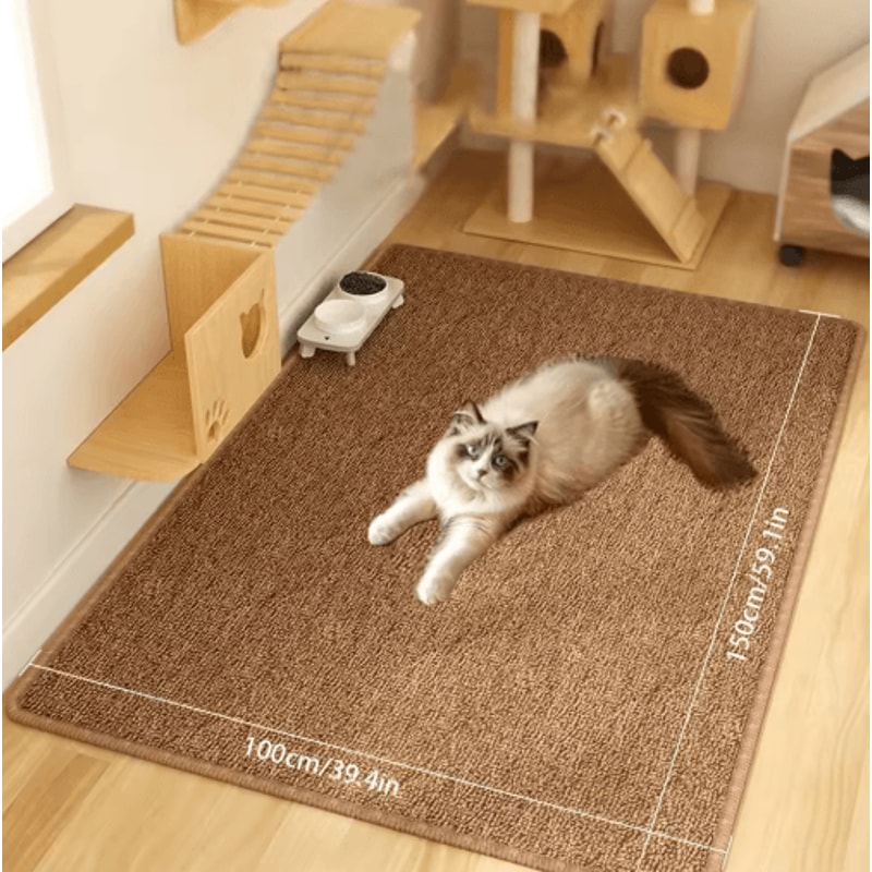 Large NonSlip Cat Scratching Mat Furniture Protector Cat Scratch Carpet 6