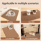 Large NonSlip Cat Scratching Mat Furniture Protector Cat Scratch Carpet 8