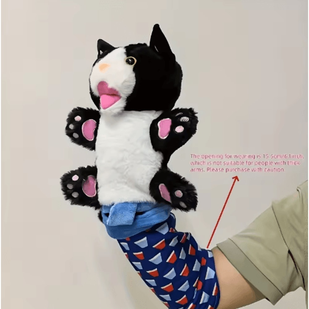 Interactive Wrestling Cat Puppet Toy Poseable Plush Animal For Indoor Play 1
