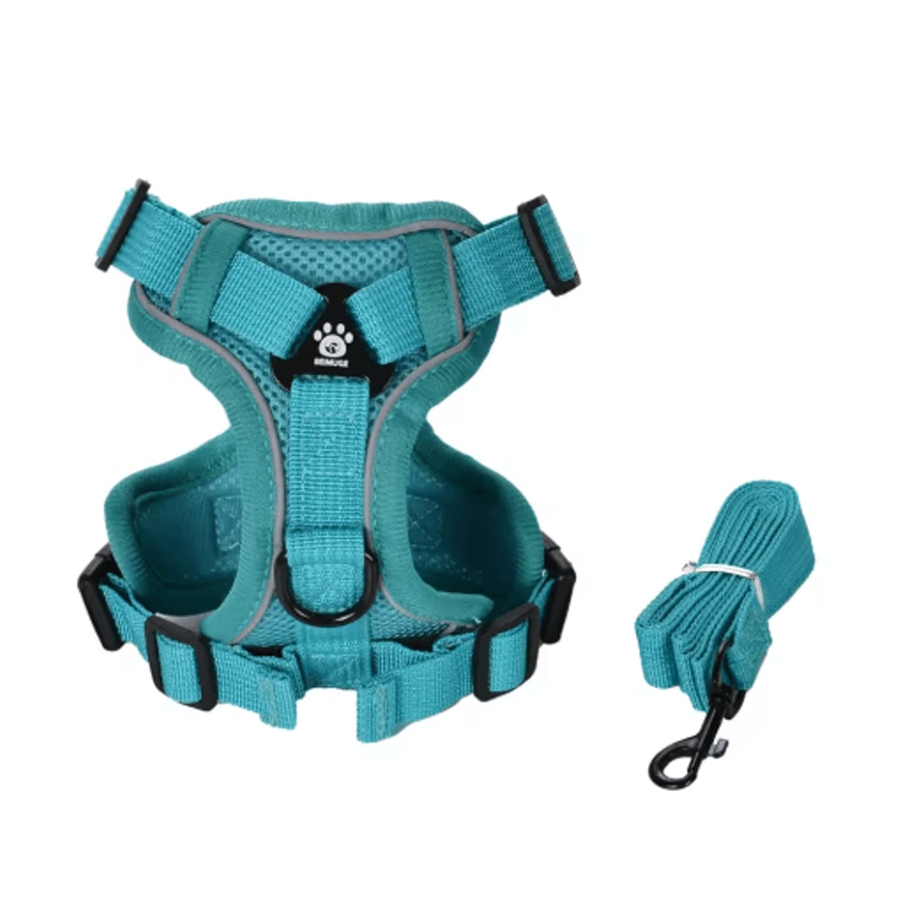 Reflective Pet Harness Leash Set Breathable Vest For Small Medium Dogs And Cats 1