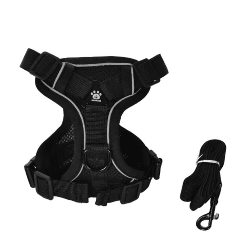 Reflective Pet Harness Leash Set Breathable Vest For Small Medium Dogs And Cats 3