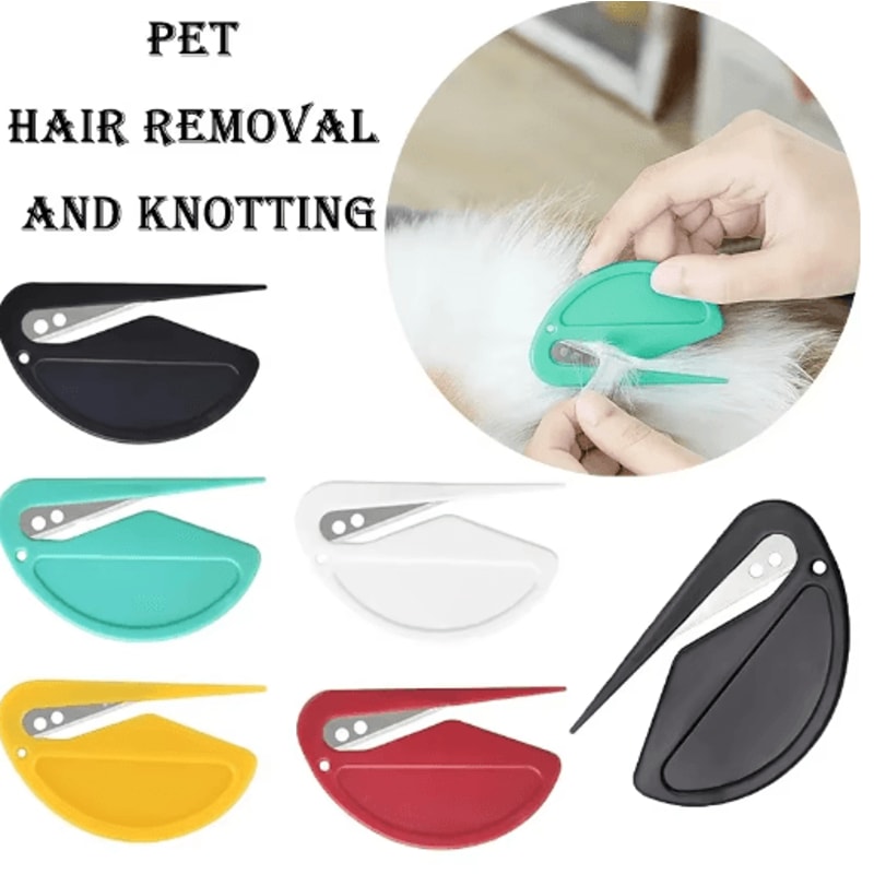 Stainless Steel Pet Knot Cutter Shedding Comb Safe Grooming Brush For Dogs Cats 8
