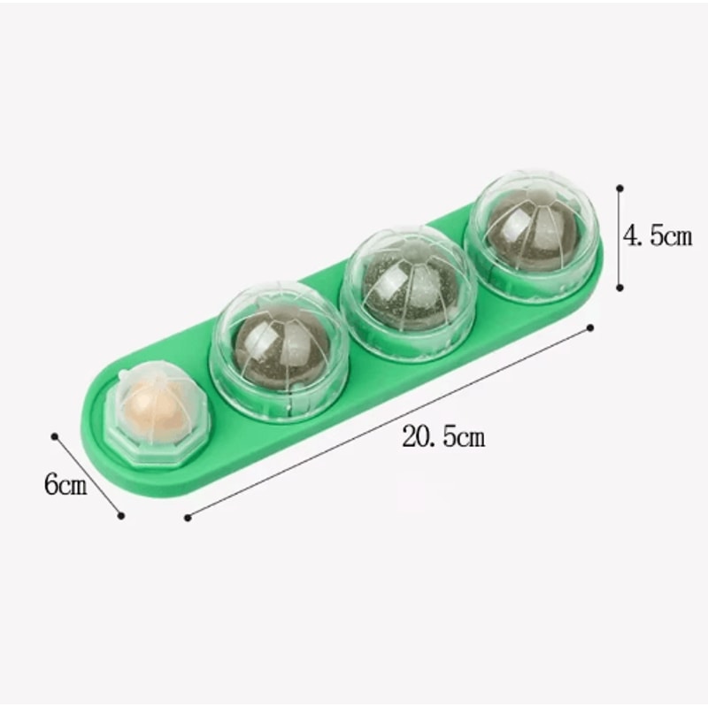 4in1 Rotating Catnip Silvervine Ball Toy WallMounted Dental Interactive Cat Treat Toy 11