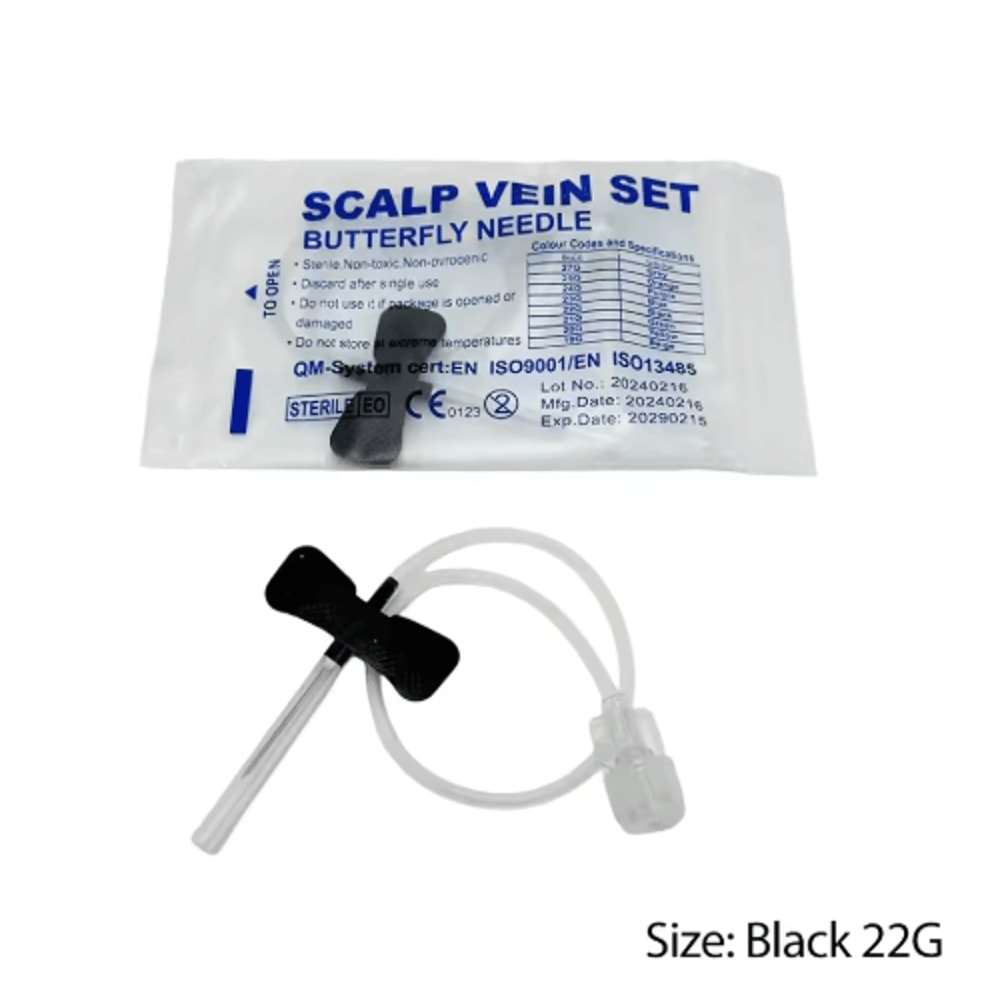 50PCS Disposable Butterfly Infusion Needles Double Wing Veterinary Blood Collection Infusion Set 2