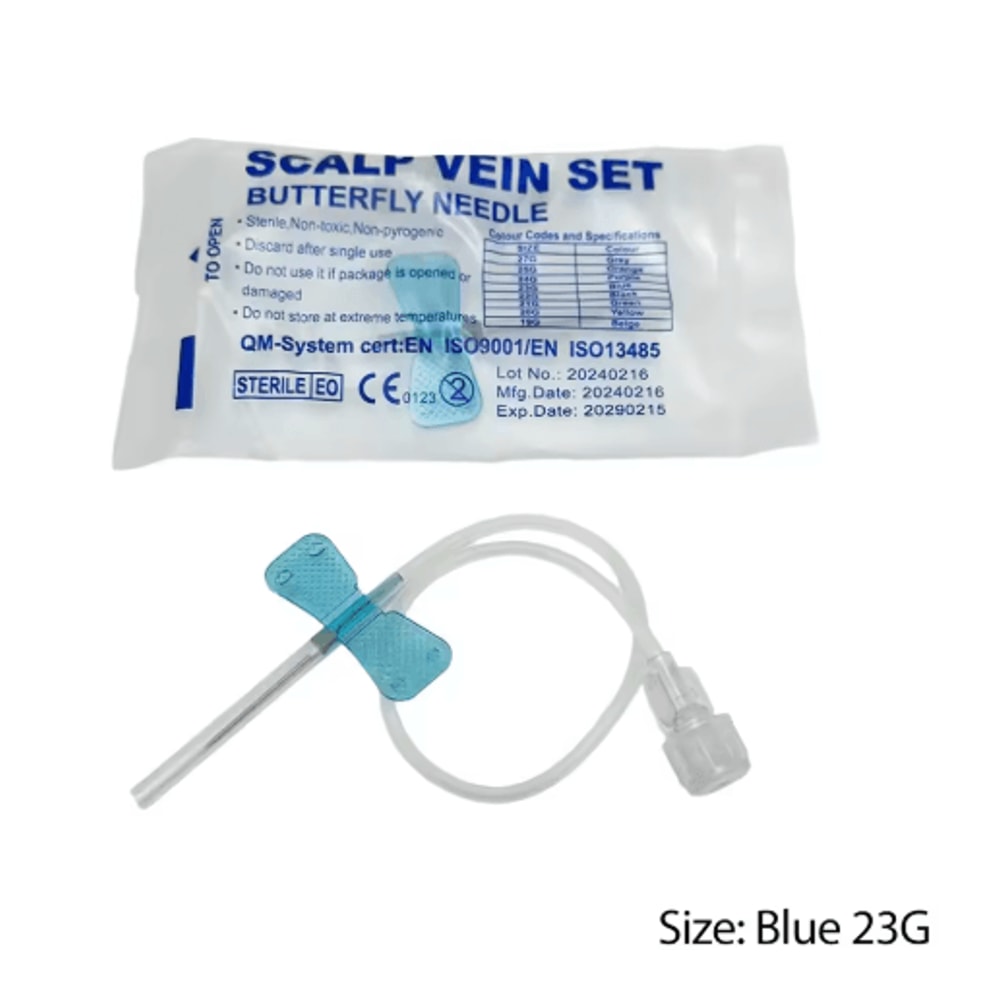 50PCS Disposable Butterfly Infusion Needles Double Wing Veterinary Blood Collection Infusion Set 4