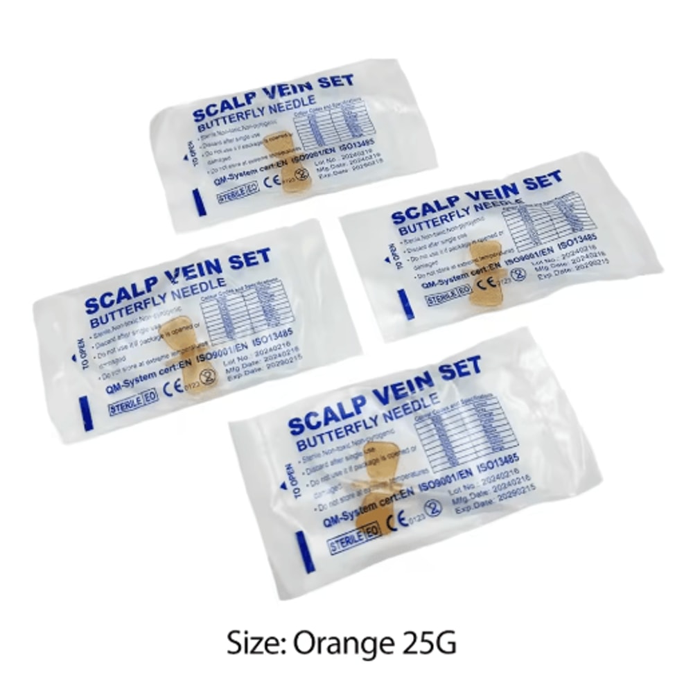 50PCS Disposable Butterfly Infusion Needles Double Wing Veterinary Blood Collection Infusion Set 5
