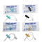 50PCS Disposable Butterfly Infusion Needles Double Wing Veterinary Blood Collection Infusion Set 0